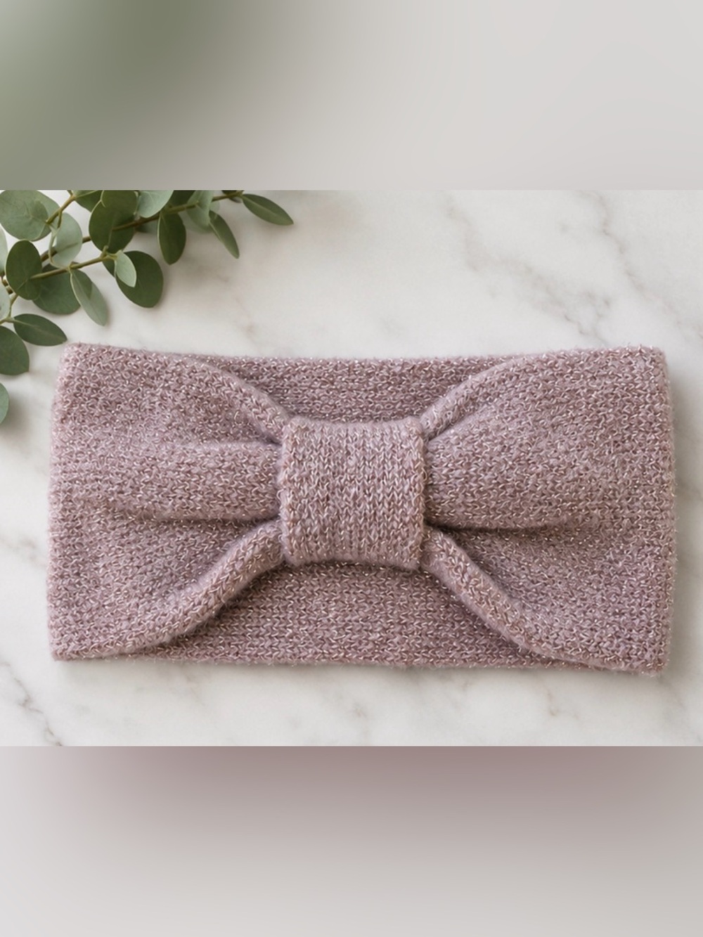 Cozy Knit Bow Headband by LC Lauren Conrad ‘Adobe Rose’